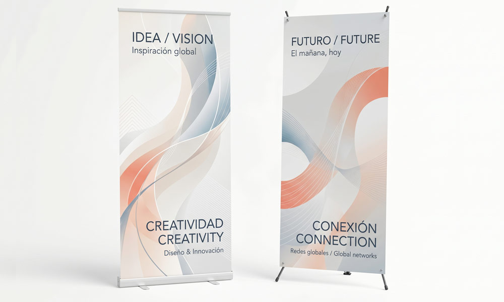 Expositores y displays publicitarios roll up