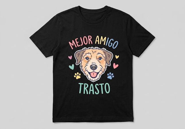 Camiseta personalizada negra