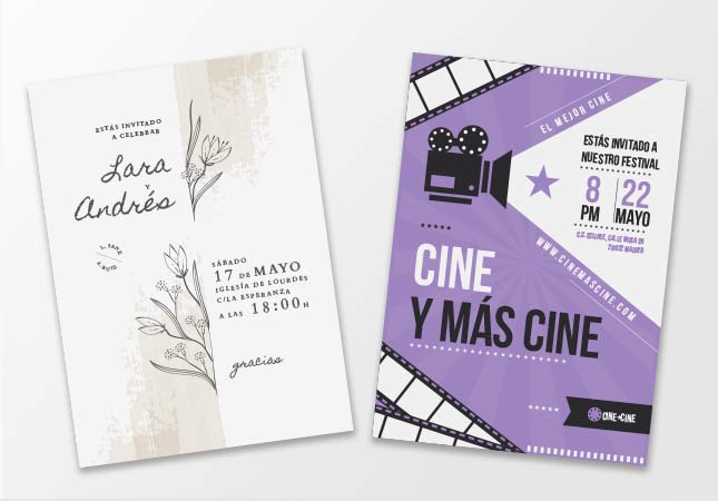 Diseño de tarjetón / invitaciones