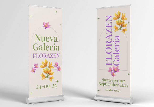 Roller banner design service