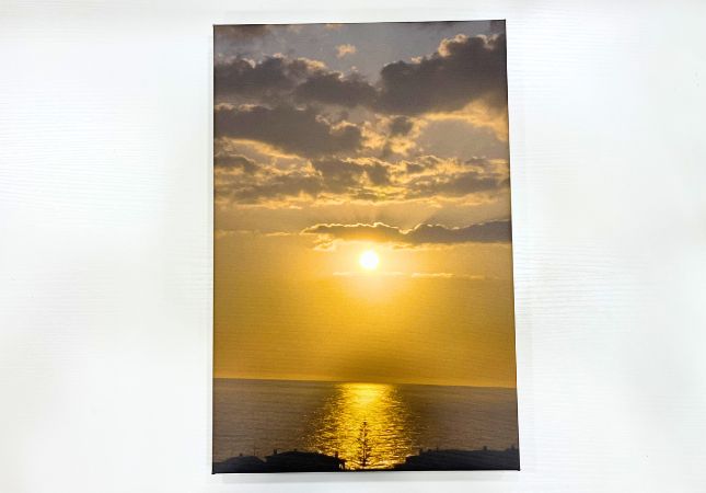 Unboxing custom photo canvas