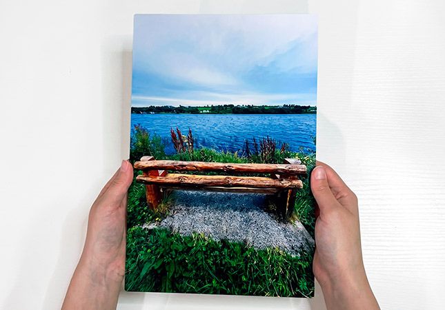 Unboxing producto foto panel de aluminio