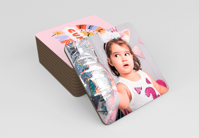 Pack de 6 posavasos cuadrados