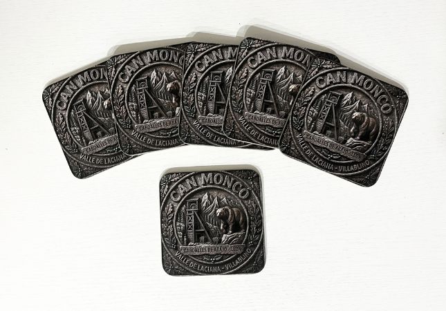 Square wooden coasters