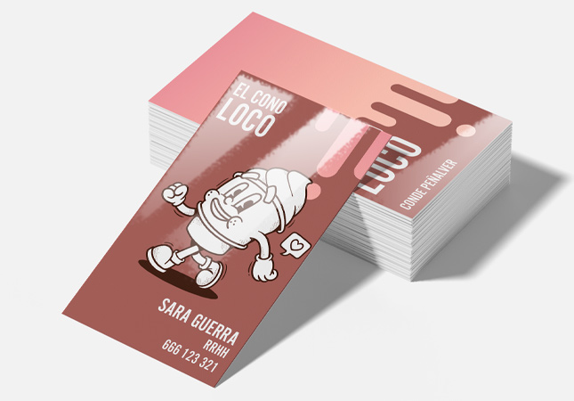 Gloss cover business card