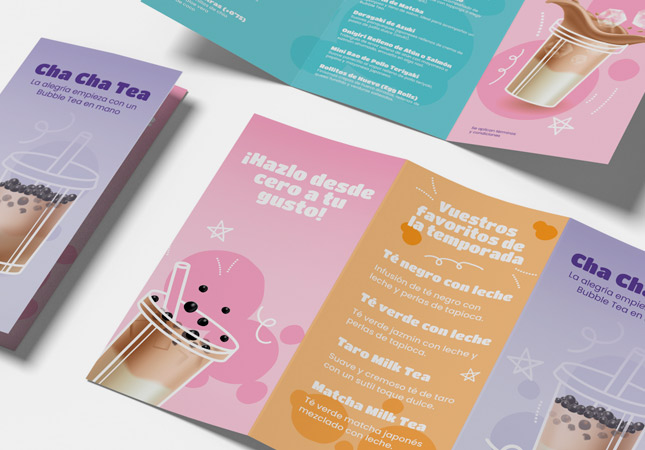 Folleto triptico impreso