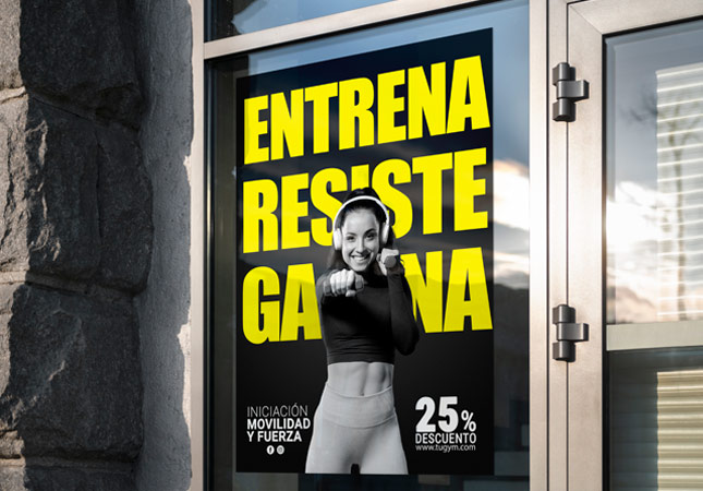 Electrostatic vinyl gym