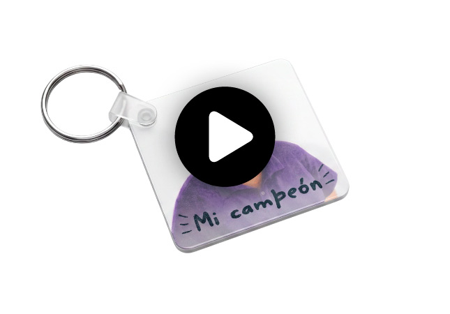 Personalized photo keychain